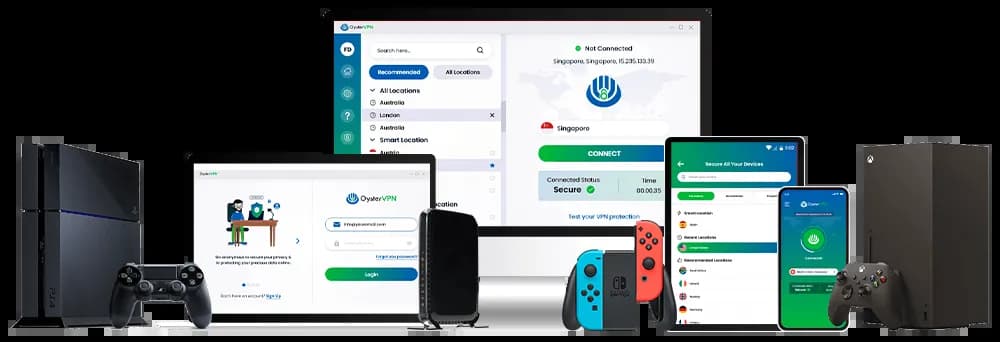 OysterVPN for PC, Mac, iOS, Android, and more